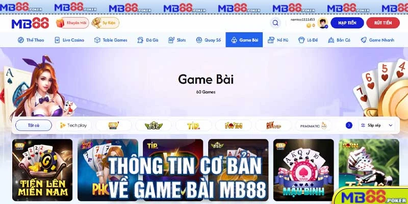 Game Bài MB88 - Trò Chơi Thú Vị Với Phần Thưởng Hấp Dẫn 1 Thông tin cơ bản về Game Bài MB88