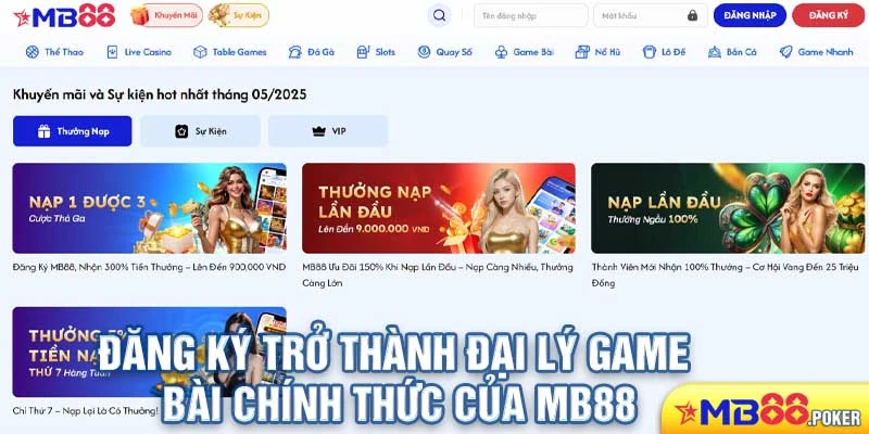Tuyển đại lý game bài MB88 vừa vui chơi, vừa kiếm tiền cực đã 4 Tuyển đại lý game bài