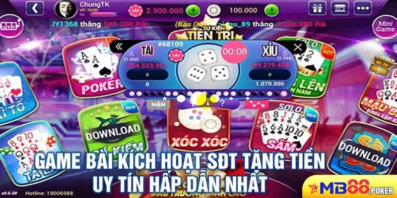 Ưu điểm hot nhất của game bài kích hoạt sđt tặng tiền Mb88 1 Game bài kích hoạt sđt tặng tiền uy tín hấp dẫn nhất tại Mb88