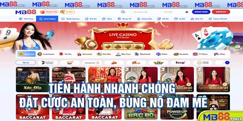 Đăng nhập MB88 mượt mà - Trải nghiệm cực đã 2 Tiến hành nhanh chóng, đặt cược an toàn, bùng nổ đam mê
